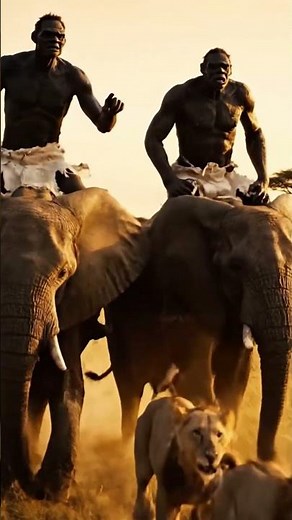 Primitive life and survival instinct of prehistoric people #humanevolution #earlyhumans