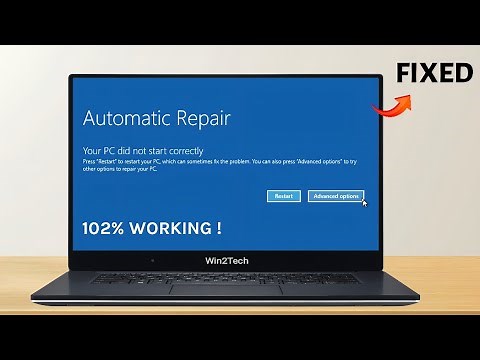 How To Fix Automatic Repair Loop in Windows 10 & 11 | Startup Repair Couldn't Repair Your PC (2025)