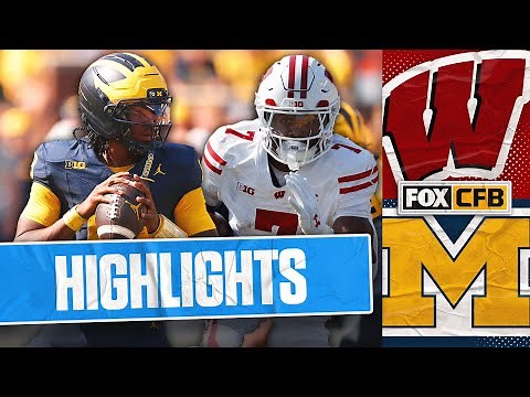 Wisconsin Badgers vs. No. 20 Michigan Wolverines Highlights | FOX College Football