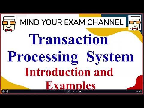 Transaction Processing System (TPS) Introduction & Examples - Management Information System (MIS)