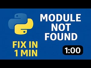 How to Fix The "Module Not Found" Error for Pygame in Under 1 Minutes! [2025]
