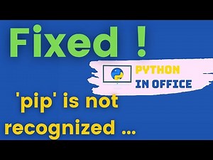 pip is not recognized... FIXED! How To Properly Install Python Libraries