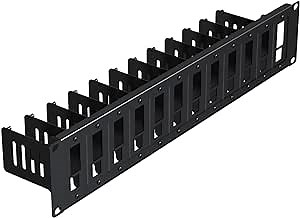 UCTRONICS 2U Rackmount for Raspberry Pi 4, 19" Server Mount with 12 Mounting Plates for Pi 4 Model B