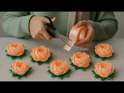 Elegant Satin Ribbon Rose | Easy DIY Flower Tutorial for Beginners