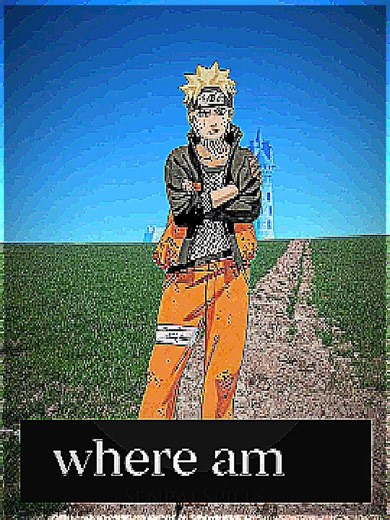 Naruto Enters the Pixel World! 🤯 #shorts