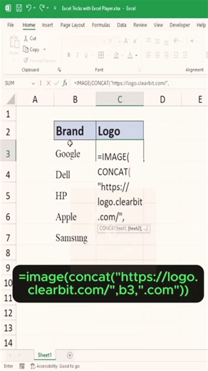 Excel Cheat Sheet #excel #exceltips #shorts