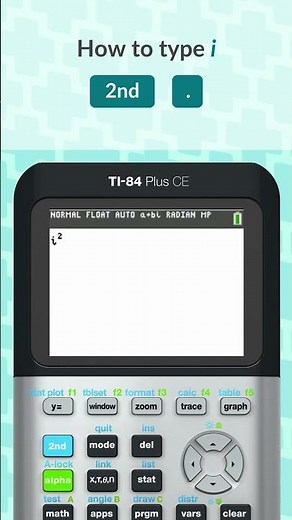 How to calculate with imaginary numbers on the TI-84 Plus CE