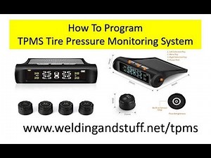 How To Program Your TPMS Tire Pressure Monitoring System Solar Power