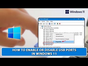 How to Enable USB Ports in Windows 10/11 PC or Laptop | Enable or Disable USB Ports | Windows 11