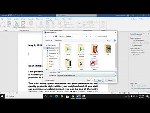 How To Create a Mail Merge Document Using Microsoft Word