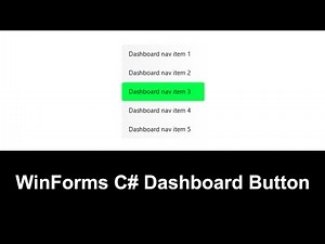 🚀 C# WinForms Dashboard Button – Sleek & Powerful with Siticone! ⚡