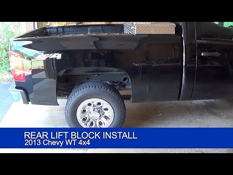 Rear Lift Block Install