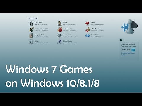 How to Install Windows 7 Games on Windows 8/8.1/10
