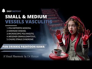 Medium and small vessels Vasculitis | Visual Mnemonic | Pathology | Crack NEET PG | USMLE, PLAB