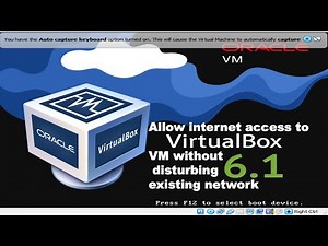 Allow Internet access to Virtual Box VM without disturbing existing network of VM.