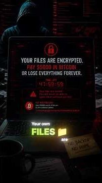 Ransomware Attack Explained in 60 Seconds. #Ransomware #CyberSecurity #Shorts #cybermindspace