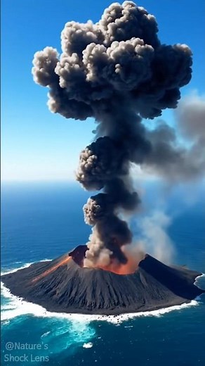 When a Volcano Awakens on a Lonely Island