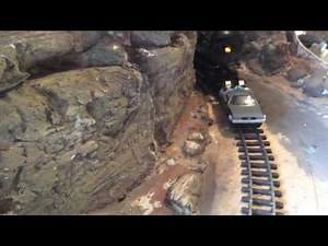 Back to the Future recreated on The Jamestown Railroad Co. ON30 railway layout