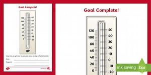 Goal Tracker Thermometer
