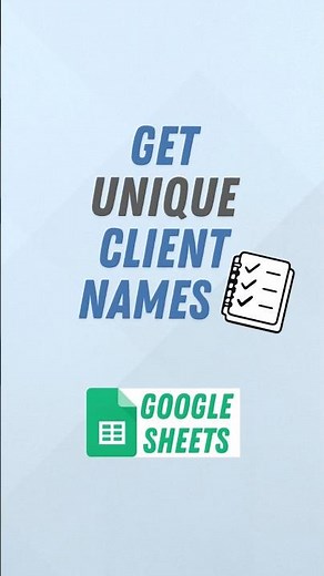 How to Filter Unique Values in Google Sheets