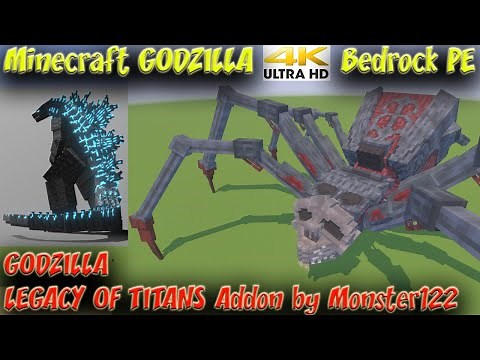GODZILLA LEGACY OF TITANS Addon by Monster122 Showcase Minecraft Godzilla Monsterverse Addon