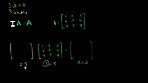 Intro to identity matrix