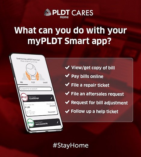 2.1K reactions · 138 shares | Aftersales transactions and requests can easily be done through the myPLDT Smart app. Download it now and link your PLDT Home account to get started. Download it on the Apple App Store: https://apps.apple.com/ph/app/mypldt-smart/id1441493352 or Google Play Store: https://play.google.com/store/apps/details?id=ph.com.smart.mypldtsmart&hl=en #StayHome #PLDTCares | PLDT Home | Facebook