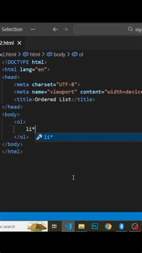 how to use order list in html