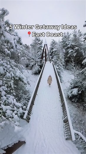 5 Magical Winter Getaways on the East Coast Ithaca Winter Itinerary 1. Scenic hike at Taughannock Falls 2. Visit the Museum of the Earth @museumoftheearth 3. Wander through downtown Ithaca and explore the shops at Ithaca Commons 4. Get active and have some fun at Circus Culture @circusculture Places to Stay: @hiltongardeninn Places to Eat: @asempe_kitchen @mamasaidhandpies @mia_ithaca @levkitchenco @cafe_dewitt Adirondacks Winter Itinerary 1. Visit The Wild Center 2. Explore North Pole in Lake P