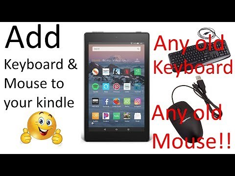 Amazon Kindle Fire Tablet: Connect USB mouse & keyboard