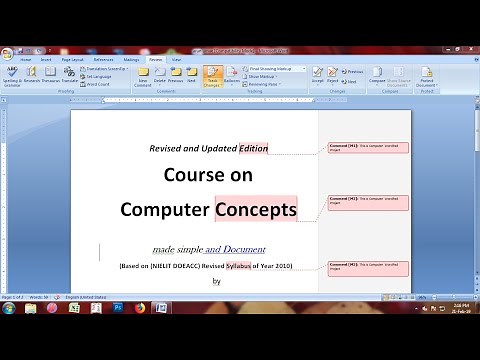 How to use Review Tab in Ms Word | Review tab in Ms word