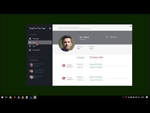 JavaFX UI - Class Application Example