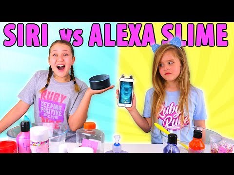 SIRI VS ALEXA PICKS MY SLIME INGREDIENTS CHALLENGE!!