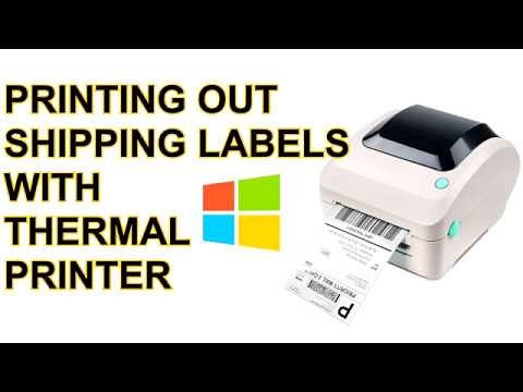 How to print shipping label on a thermal label printer?