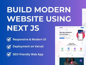 A full-stack web application developed in next.js or react