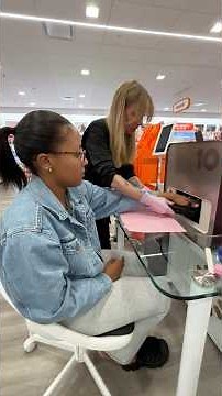 Getting my nails done by a robot at Ulta Beauty?! 👀💅🏾