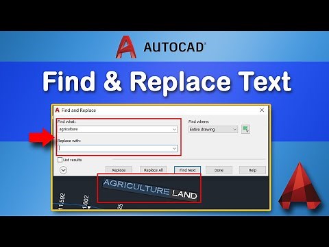 How to quickly find and replace text in AutoCAD entire drawing