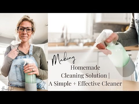 Homemade Disinfectant Cleaner DIY | Simple + Effective