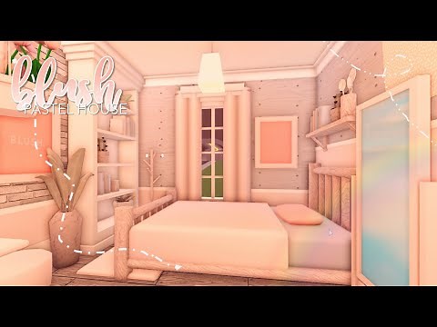 BLOXBURG: *no gamepass* blush pastel house 23k l tour + speedbuild ♡