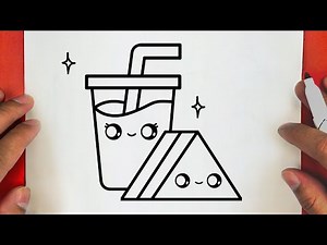 HOW TO DRAW A CUTE FOOD , STEP BY STEP, DRAW Cute things