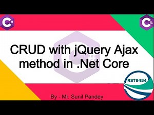 CRUD with jQuery Ajax Method in .NET Core || CRUD Operation with jQuery Ajax || #biharideveloper