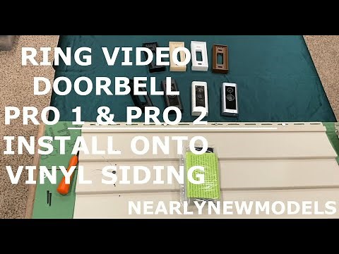 How to install Ring PRO 2 and Ring PRO 1 aka original onto vinyl siding