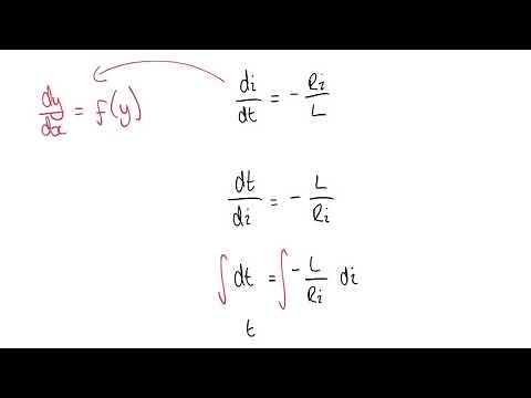 Solving First Order Differential Equations - Series RL Circuit Example