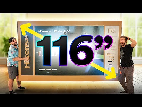 I'm FIRST to Unbox The World's Biggest TV - Hisense 116UX