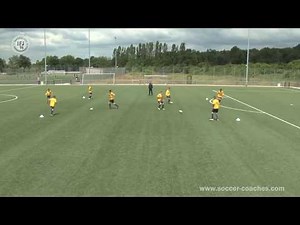 Attacking Soccer 4 - Excellent Drill One Touch-Combination Play