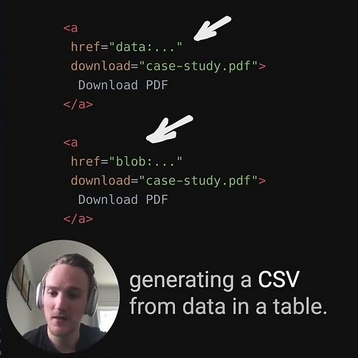 Easily initiate file downloads with the `download` attribute in HTML