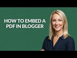 How to Embed a Pdf In Blogger - Julia'sTutorials