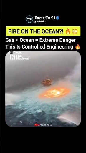 This Is How Offshore Gas Is Safely Ignited at Sea 🔥🌊