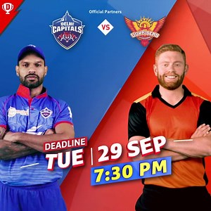1.9M views · 19 comments |  Delhi Capitals  Sunrisers Hyderabad   Rs. 50 Crore In Winnings on Dream11! ⏲️ Create Your Team & Play Now  | Dream11 | Facebook