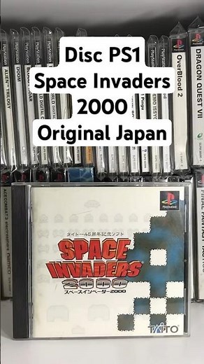 Disc PS1 Space Invaders 2000 Original Japan #ps1 #playstation #spaceinvaders #ps1games #shorts #fyp